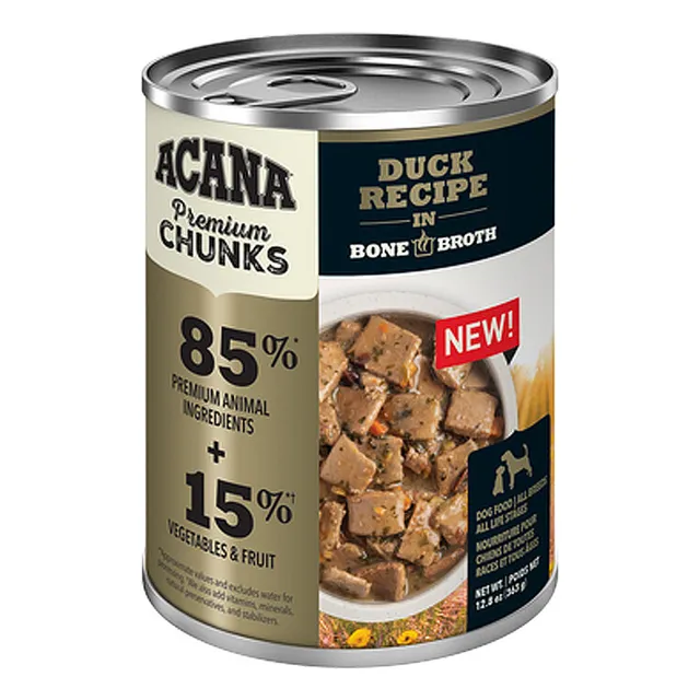 Acana Húmedo Chunks Duck Para Perros 363 G - Bigos
