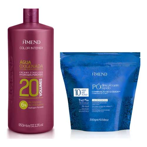 Pó Descolorante Amend Colageno E Proteina De Seda + Ox 950ml Tom