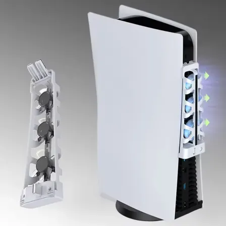 Ventilador Cooler Para Ps5 Digital Y Disco Blanco