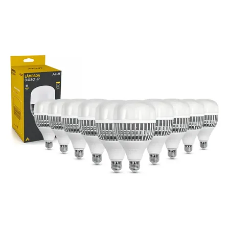 Kit 10 Lâmpadas LED Bulbo 100W Alta Potência Branco Frio 6500K Bivolt E27 - Supe
