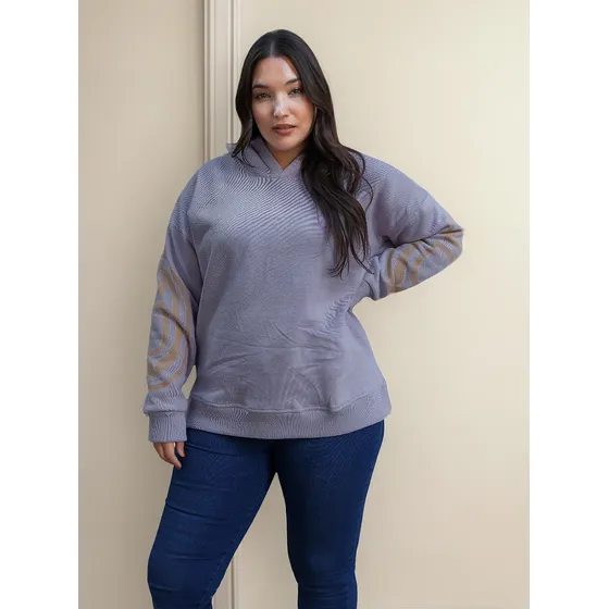 Buzo Cuor Di Mela Mujer Oversize Estampado