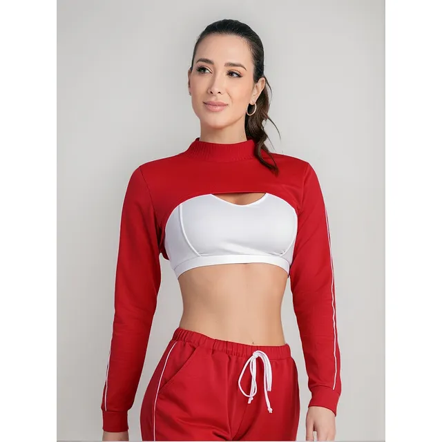 Buzo Top Deportivo Silueta Semi Ajustada 20030909 Rojo