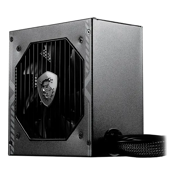 Fuente De Poder 650w Gamer Msi 80 Plus Bronze Mag A650bn Atx Color Negro