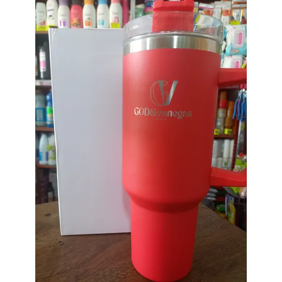 Termo De Acero Inoxidable ,mide 27 Cm De Largo 