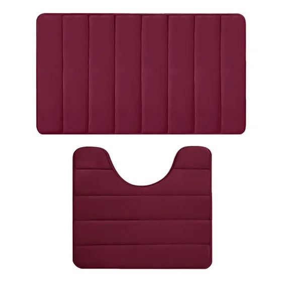 2 Alfombra Baño Espuma Viscoelastica Suave Absorbente