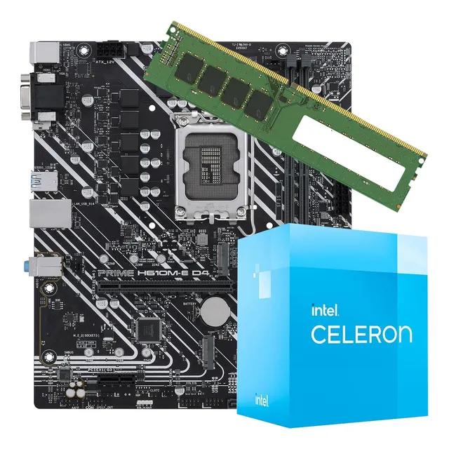 Combo Pc Hogar Oficina Intel Dual Core + H610 + 8gb 