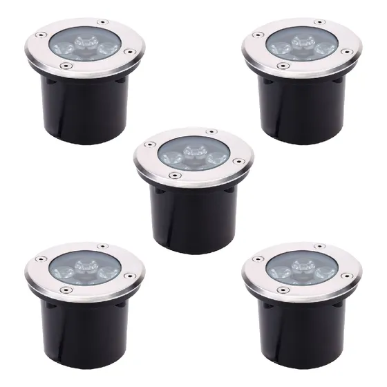 Artefacto Aluminio Embutir De Piso Exterior 5w con Modulo Le