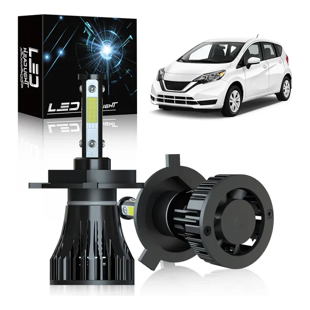 Focos Led 9003 H4 Para Nissan Versa 2012-2019 Alto Y Baja