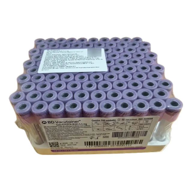 Tubo Bd Vacutainer Edta 3ml X 100 Unidades