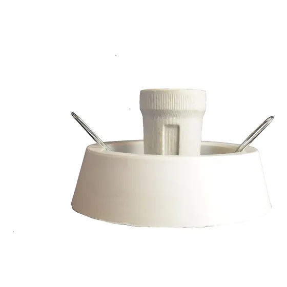 Base Aplique De Pvc Blanco Para Tulipa Globo 8x15 Blanco