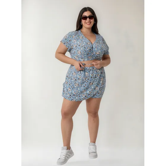 Blusa De Lino Moda Talles Grandes - Teis Ind