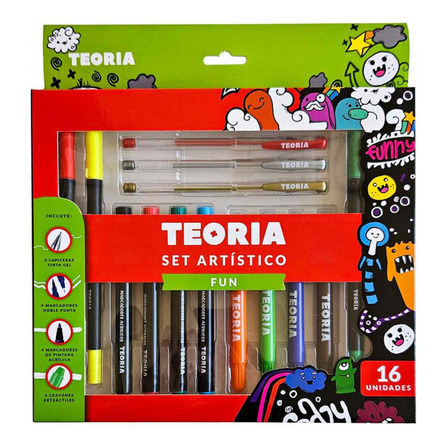 Set Artístico Fun Teoría X16 Set Artístico Fun Teoría X16