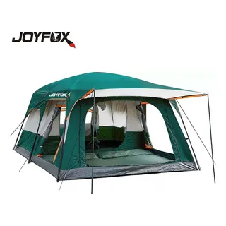 Joyfox Barraca Family Luxe 10-15 Pessoas Tenda Familiar Grande Verde-escuro 420x305x200cm Joyfox Barraca Family Luxe 10-15 Pessoas Tenda Familiar Grande Verde-escuro 420x305x200cm