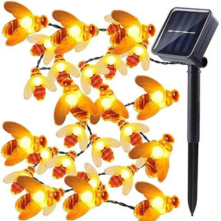 Solar Luz Led Tira De Abejas Para Jardín 5m Led Navidad. Solar Luz Led Tira De Abejas Para Jardín 5m Led Navidad.