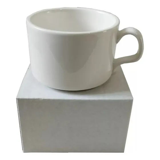 Xicara 180ml Cerâmica Aaa Resinada/sublimação - 12 Unidades