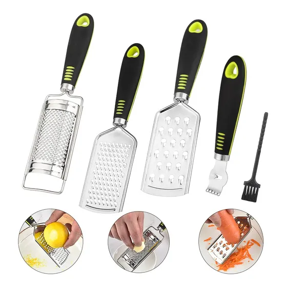 5 Rallador Limon Queso Trituradora Multiuso Para Mano