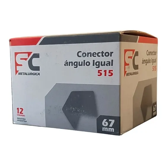 12 Soportes Conector Angulo Igual P/ Tirantearía Techo 67mm