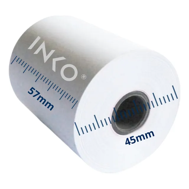 60 Rollos Térmicos 57x45 Miniprinter Impresora 58mm Blanco