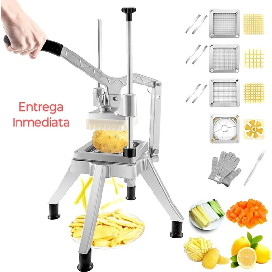 Maquina Cortadora De Papa Francesa 4 Cortes