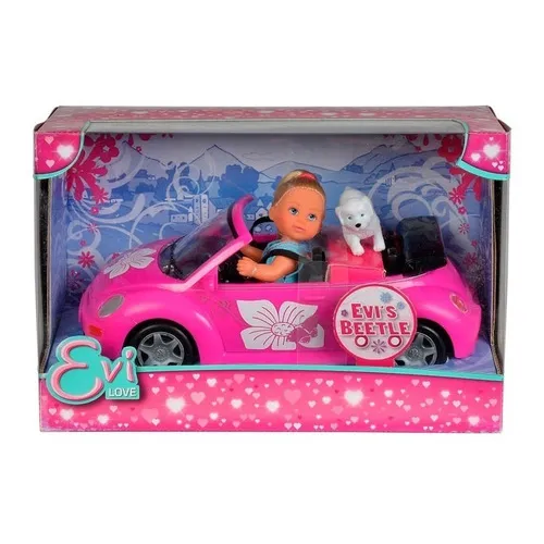Muñeca Evi Con Auto Beetle 105731539