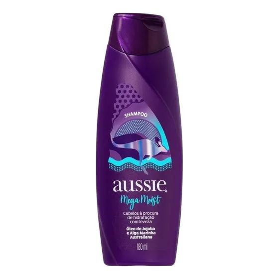 Shampoo Mega Moist Com 180ml Aussie
