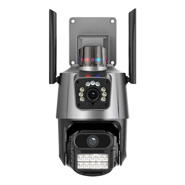 Cámara De Seguridad 6mp Wifi Doble Lente 360 Ptz Alarma