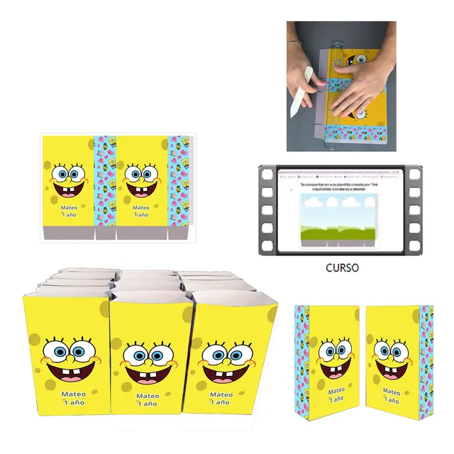 Kit Digital Bolsita Golosinera Editable En Canva