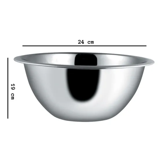Bowl Acero Inox Mate Ø 24 Cm