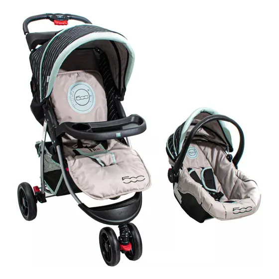Coche Cuna Bebe 3 Ruedas + Huevito + Butaca Baby Shopping