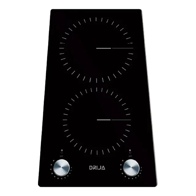Cocina Tope Eléctrico Drija Bari 30 Negra 30cm Vitrocerámica