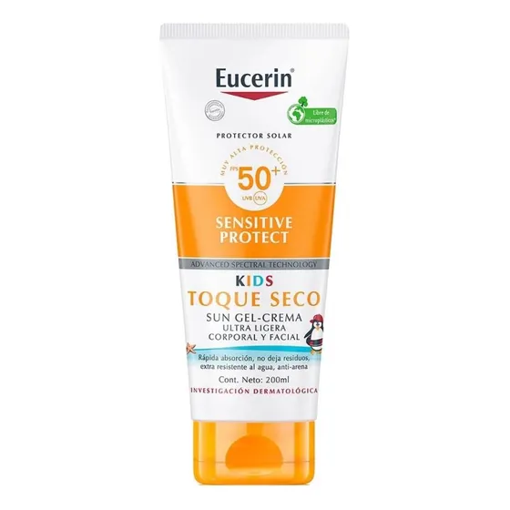 Protector Solar Niños Eucerin Toque Seco Fps50. 200ml.