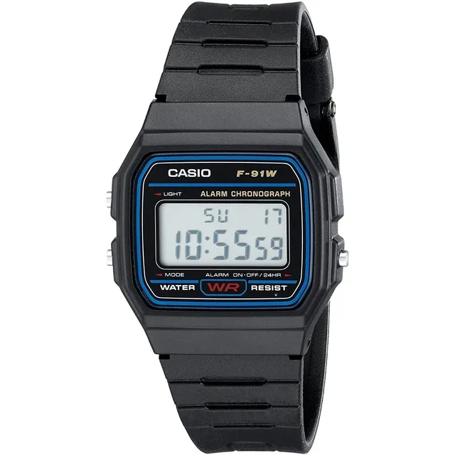 Reloj Casio F-91w Negro Vintage Original