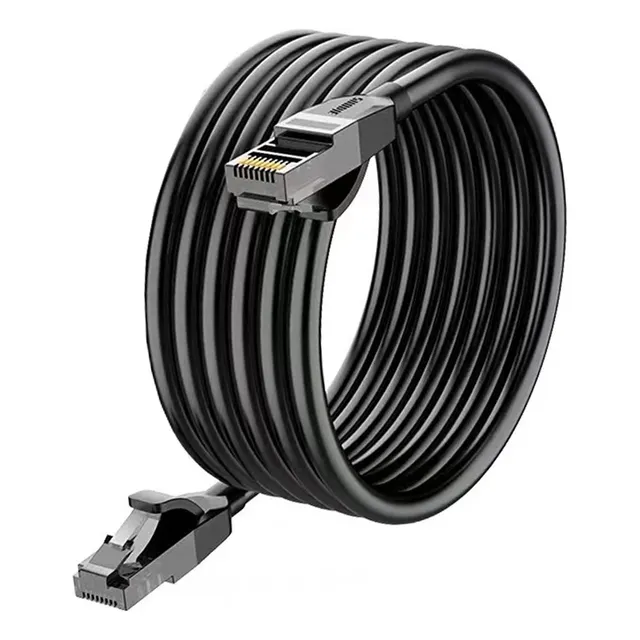 Cable Negro 15 Mts Categoría Cat6 Utp Rj45 Ethernet Internet