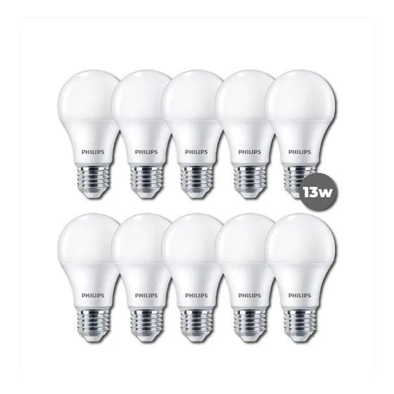 Lámpara Led Philips 13w = 110w Cálido / Frío - Pack X 10u