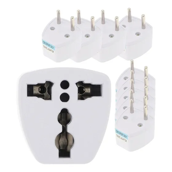 10x Adaptador Enchufe Europeo Corriente
