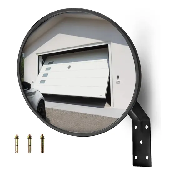 Espejo Convexo De Acrílico De Seguridad Con Soporte De 20 Cm