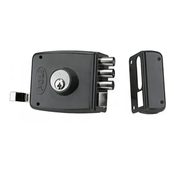 Cerradura Sobreponer 2201 3 Seguros Gr Bt Poli Color Negro