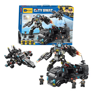 Polícia Da S.w.a.t. Bloxi - 24 Em 1 - 585 Peças Polícia Da S.w.a.t. Bloxi - 24 Em 1 - 585 Peças