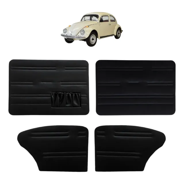 Forro Porta Vw Fusca 78-96 Jogo 4 Peças Com Bolsa