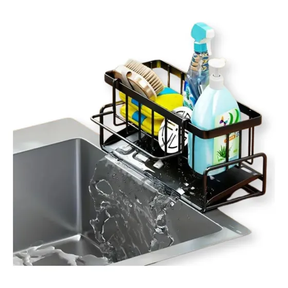 Soporte Para Detergente Y Esponja Con Escurrido A Fregadero