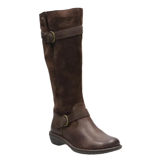 Bota Cuero Mujer Luana Café Hush Puppies