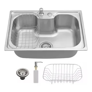 Cuba Para Cozinha Gourmet Aço Inox 50cm - Prata Escovado Cuba Para Cozinha Gourmet Aço Inox 50cm - Prata Escovado