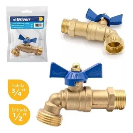 Llave De Chorro O De Jardin 1/2  -3/4  Griven