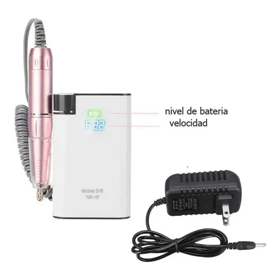Torno Profesional Uñas Pedicura Manícura 30000 Rpm Wireless 