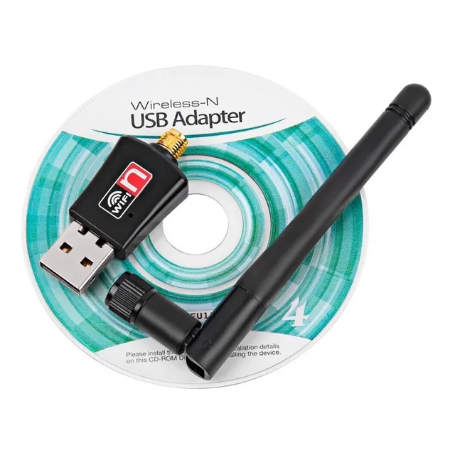 Usb Wifi Portátil Alta Ganancia  Antena Extraible  5dbi