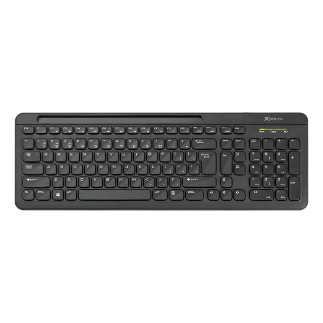 Teclado Inalambrico Dual Español Wireless 2.4ghz Bluetooth Teclado Negro Idioma Español Latinoamérica