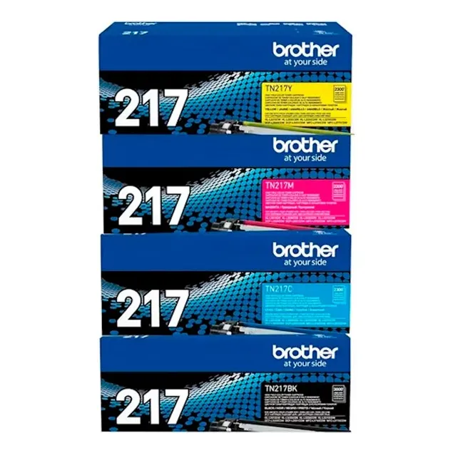 Kit 4 Toner Brother Tn217 Original Hll3270cdw Dcpl3551cdw