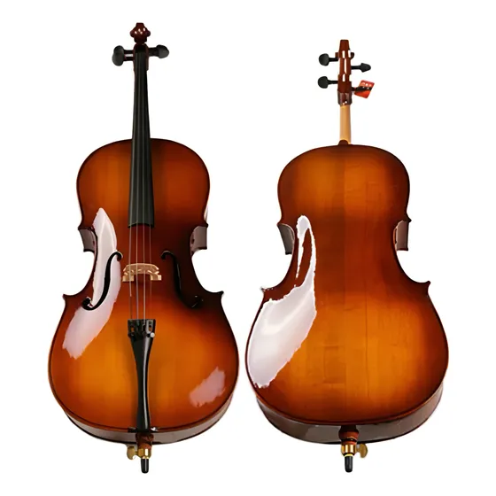 Cello/ Violonchelo/ Chelo 4/4 Rojo Brillante