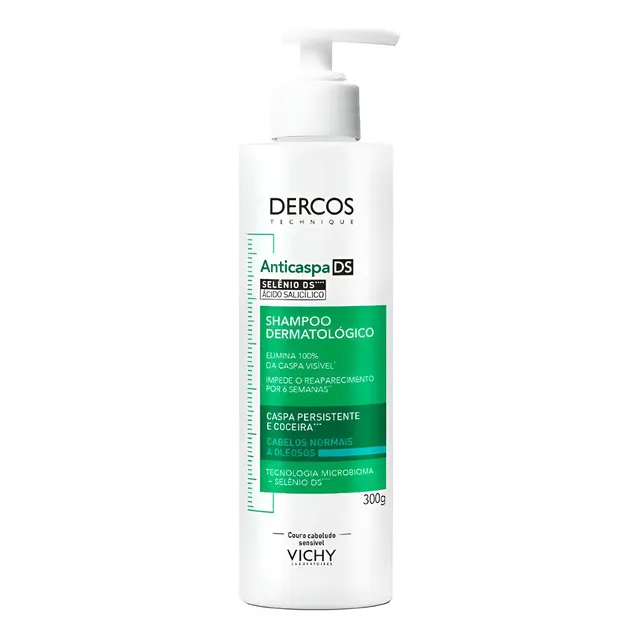 Shampoo Anticaspa De Cabelos Normais A Oleosos Dercos 300g Vichy