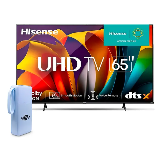 Pantalla Hisense Class A7 Series 65puLG 4k Dolby + Powerbank